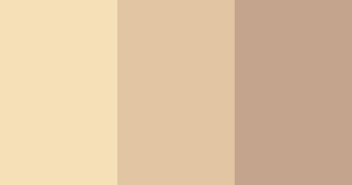 Download creamy beige color palette PNG image (landscape)