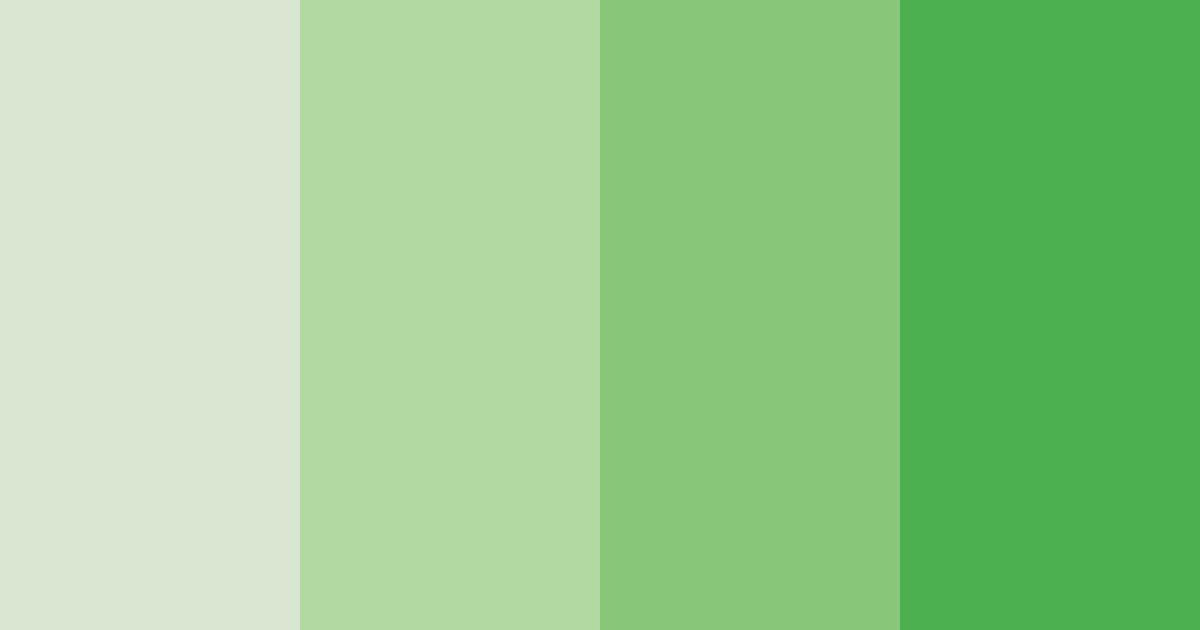 Download creamy green delight color palette PNG image (landscape)