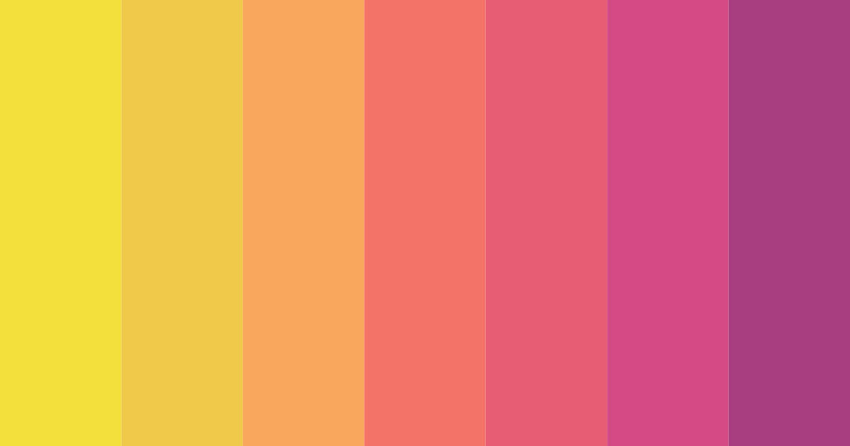 Download tropical yellow color palette PNG image (landscape)
