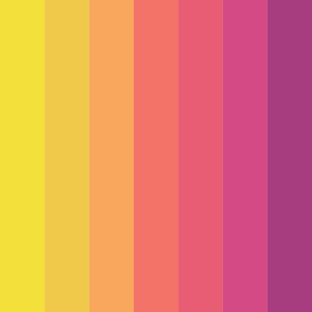 Download tropical yellow color palette PNG image (square)