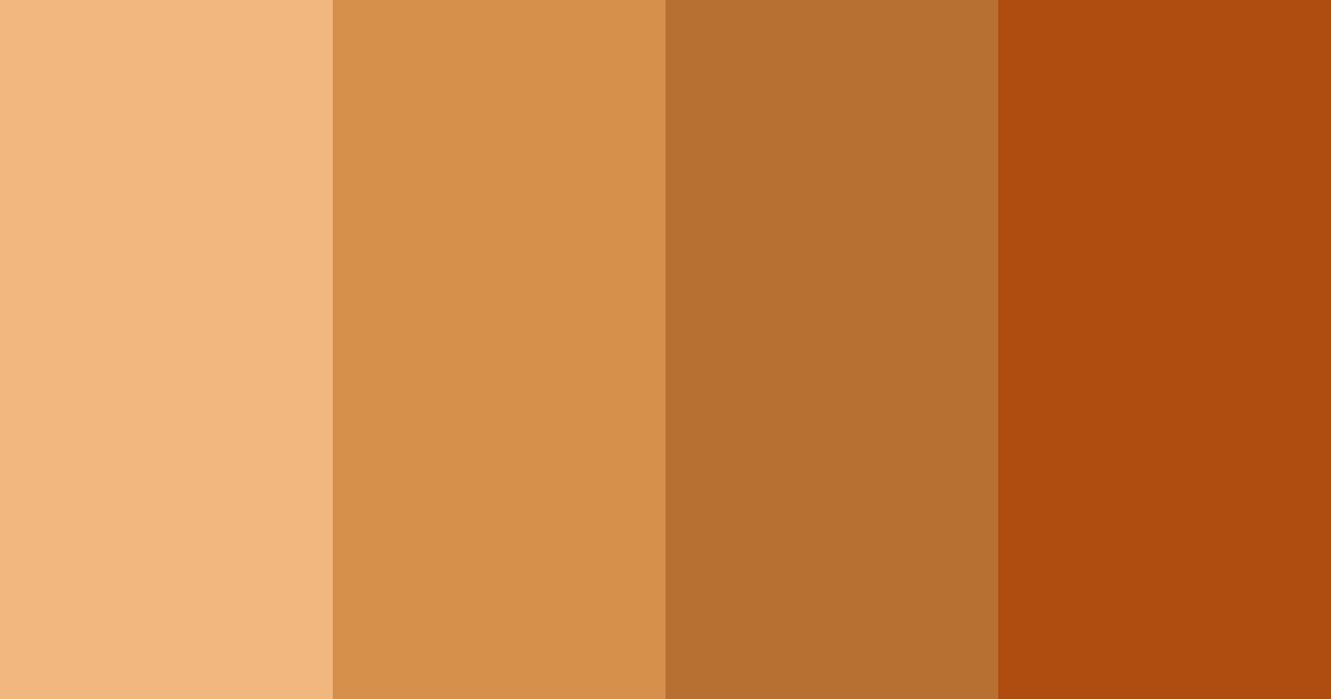 Download burnt orange color palette PNG image (landscape)