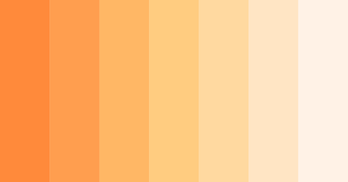 Download orange sunset color palette PNG image (landscape)