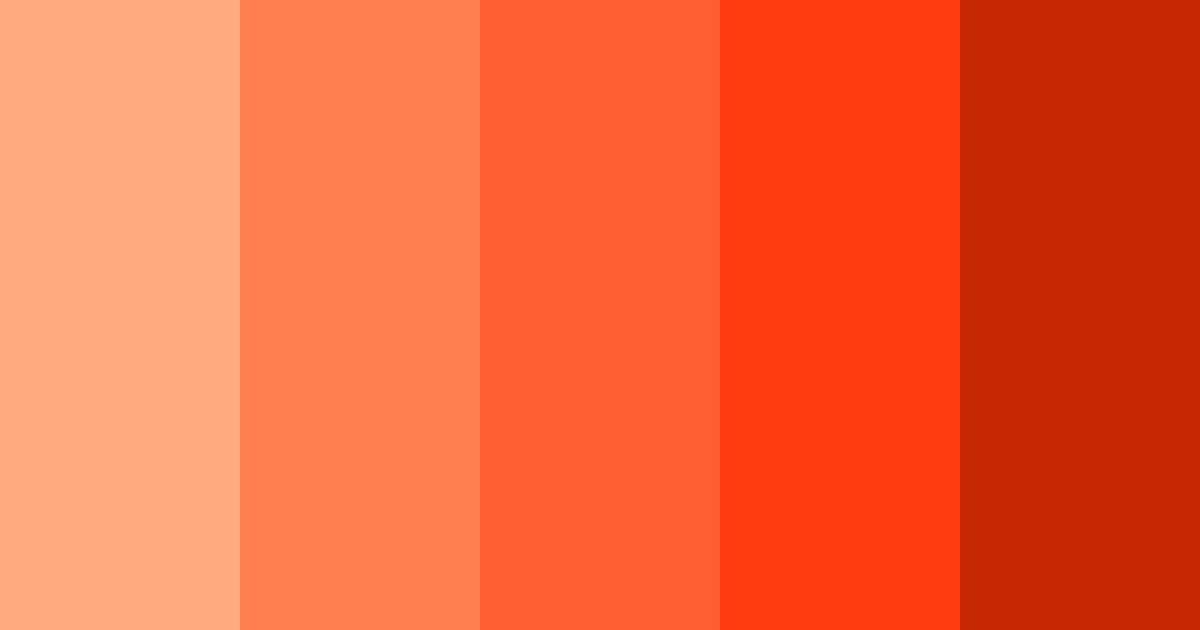 Download sunset blaze color palette PNG image (landscape)