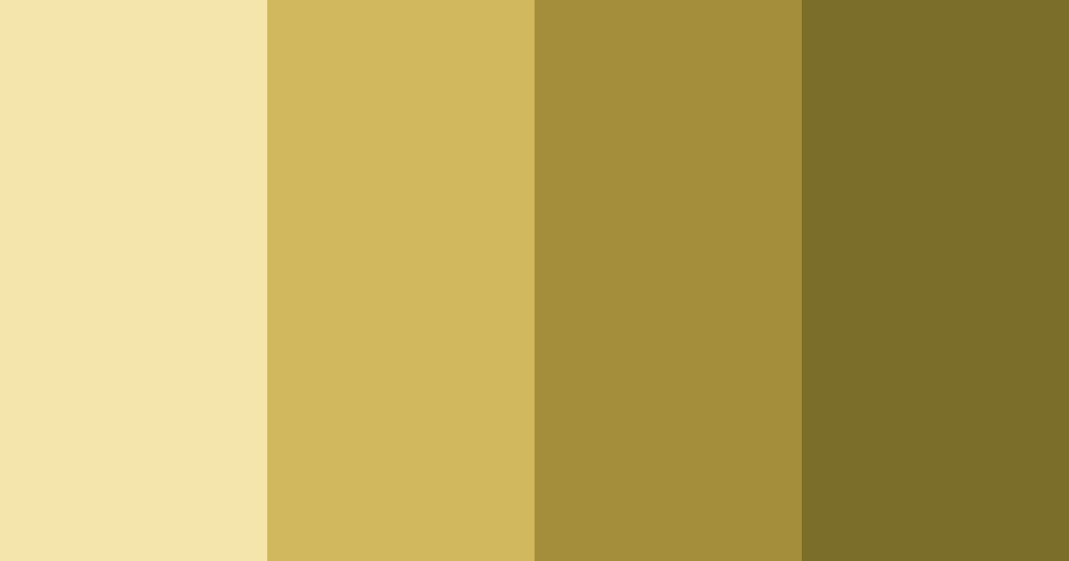 Download shades of yellow color palette PNG image (landscape)