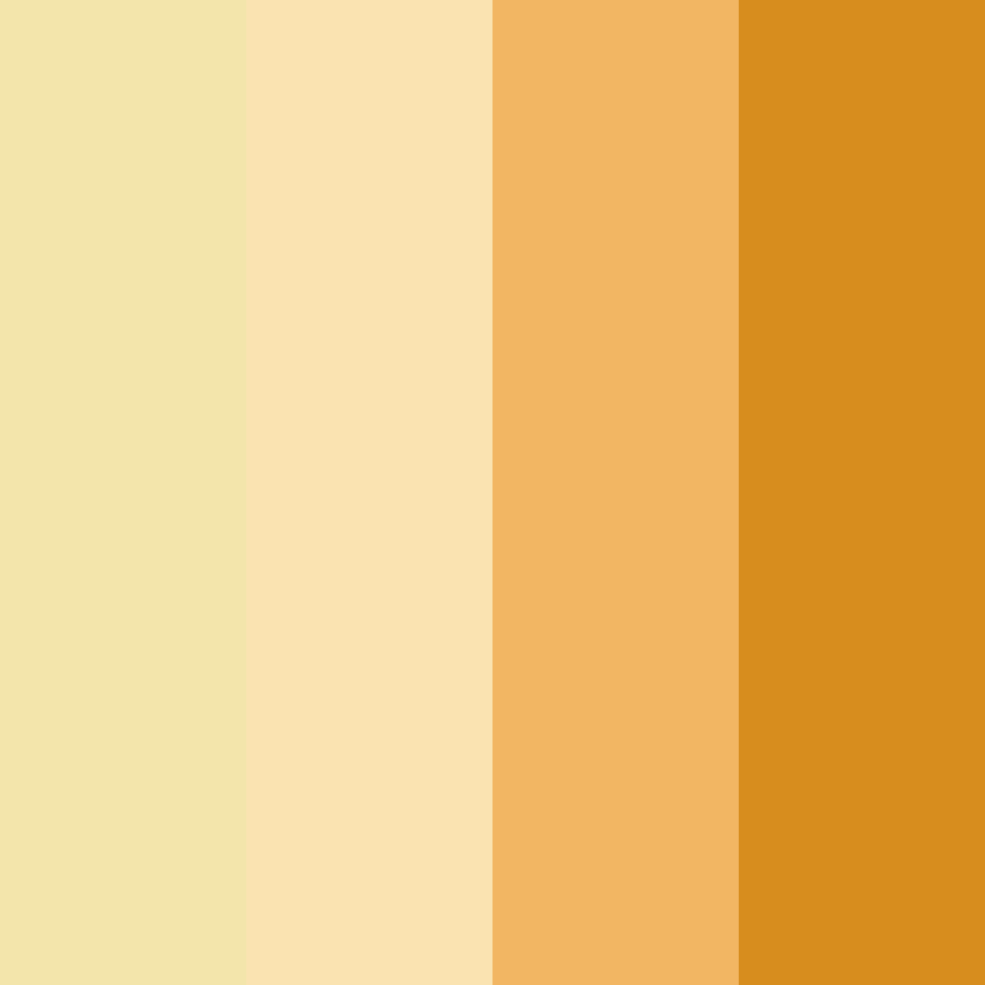 Download warm yellow color palette PNG image (square)