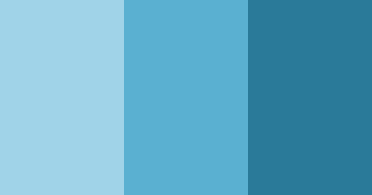 Download cotton blue shades color palette PNG image (landscape)