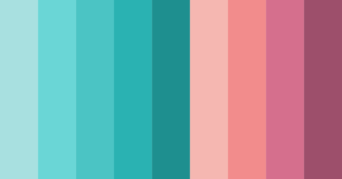 Download coral tides color palette PNG image (landscape)