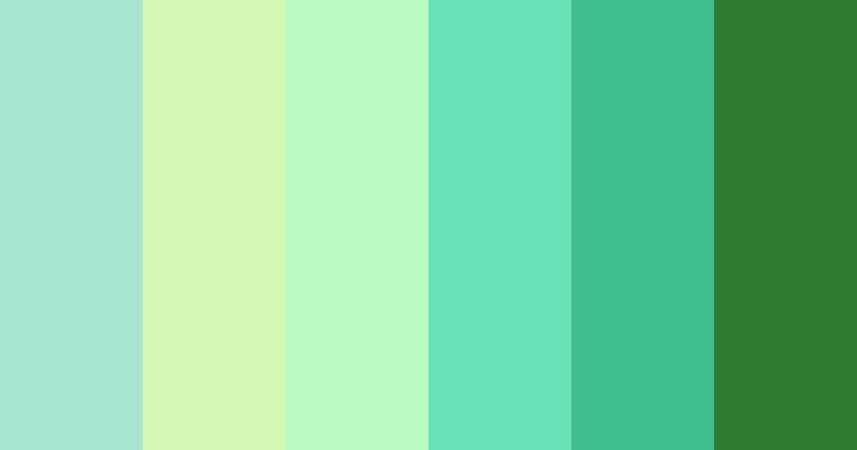 Download emerald oasis color palette PNG image (landscape)