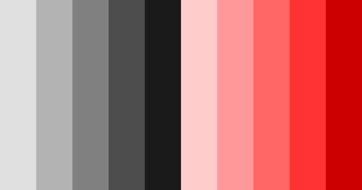 Download shades of gray and red color palette PNG image (landscape)