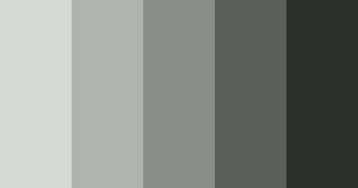 Download shades of silver color palette PNG image (landscape)