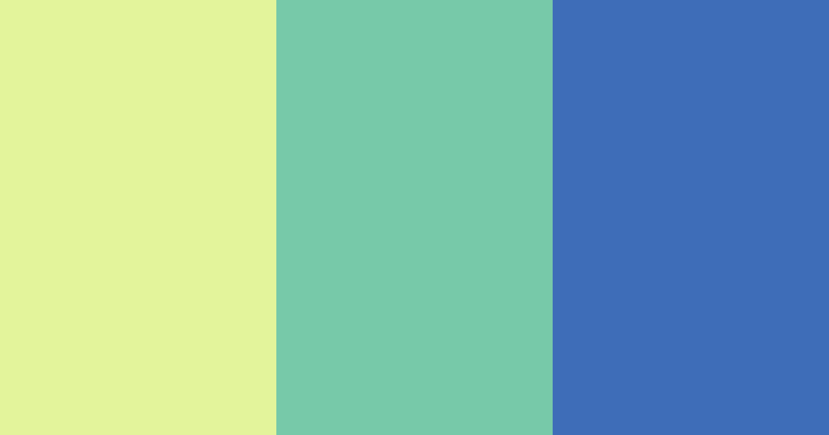 Download green blue yellow color palette PNG image (landscape)