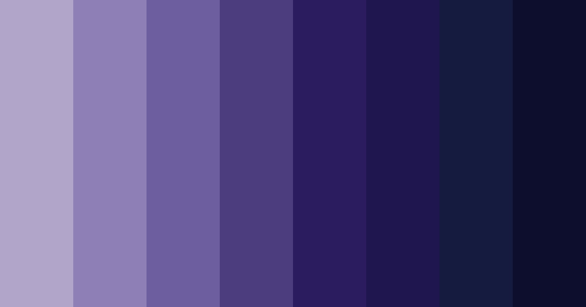 Download midnight enchantment color palette PNG image (landscape)