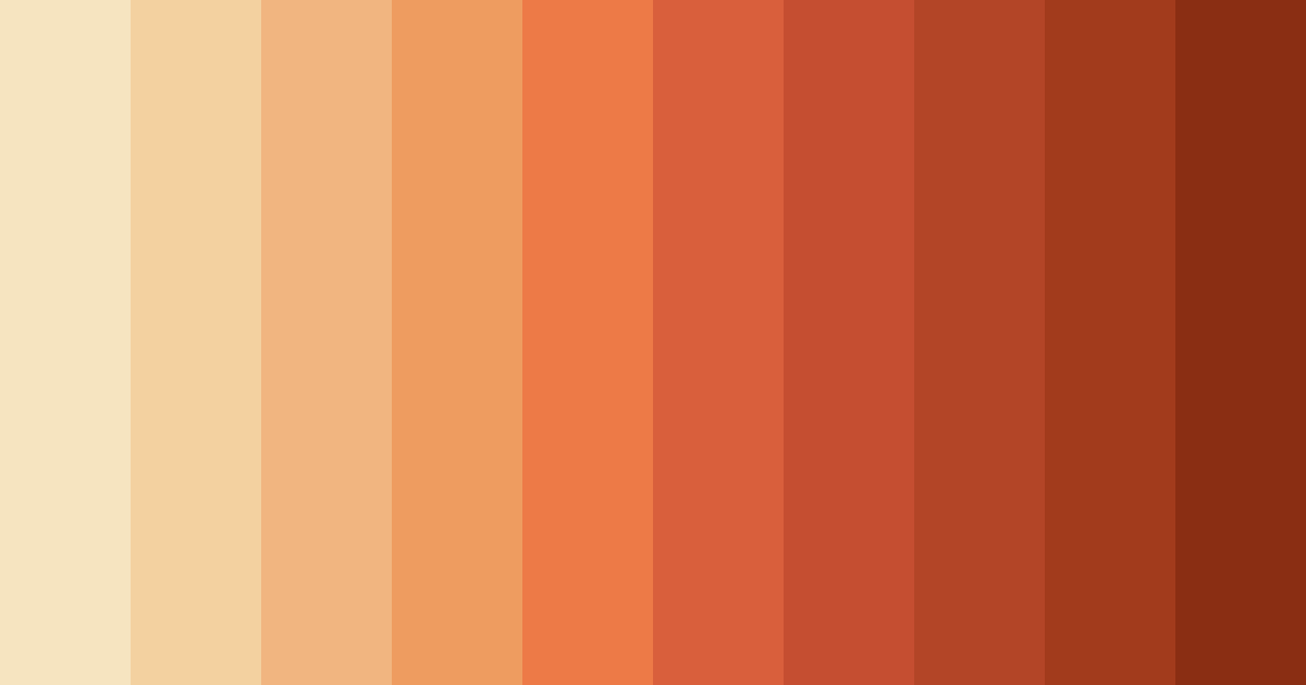 Download sandy orange color palette PNG image (landscape)