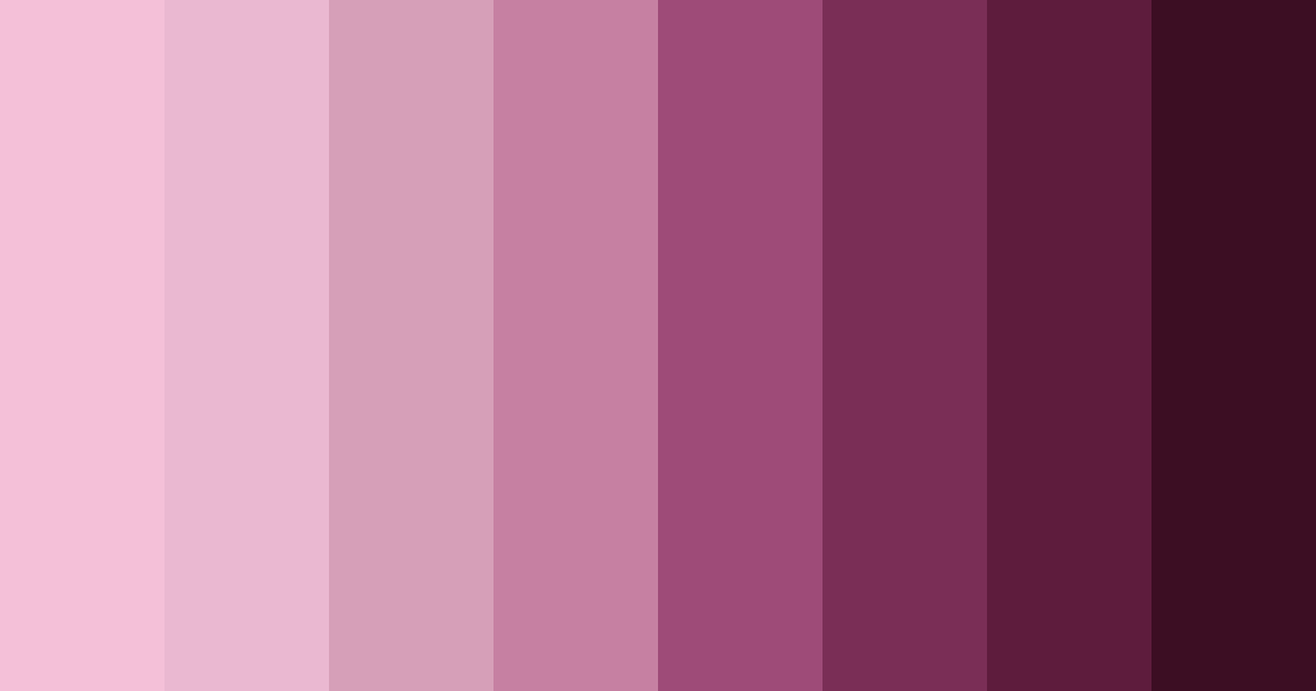Download shades of pink and maroon color palette PNG image (landscape)