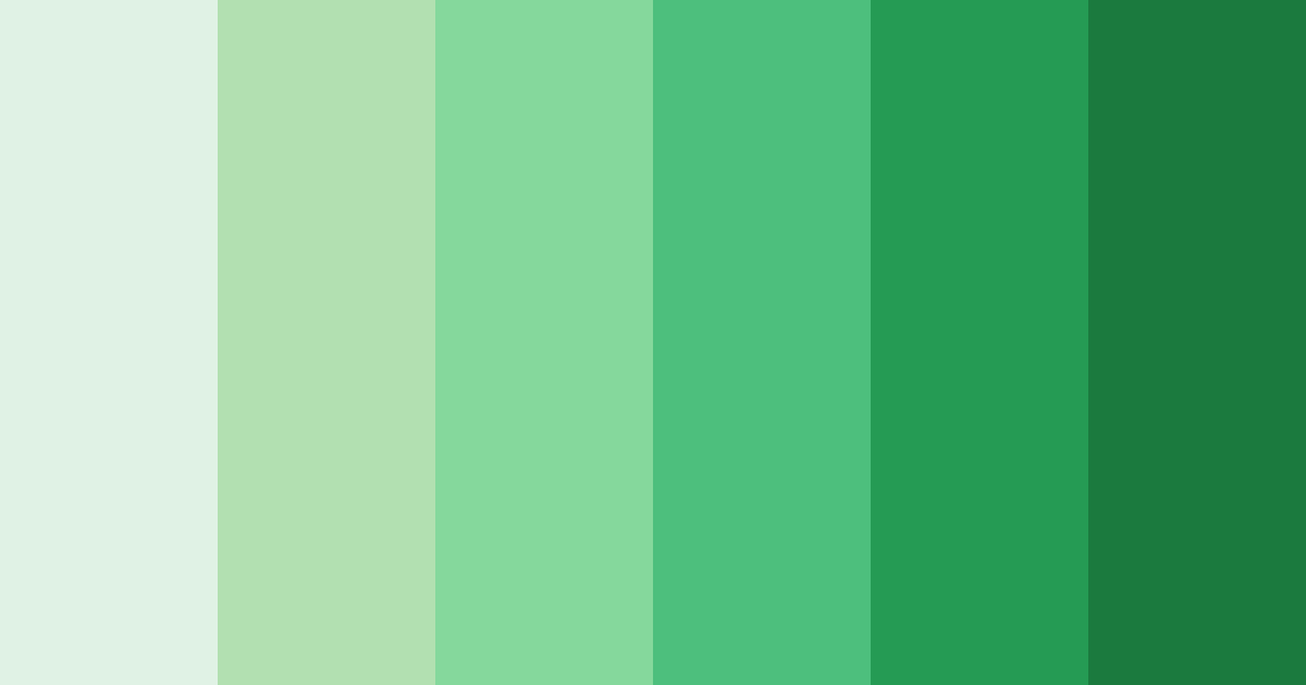 Download calm green color palette PNG image (landscape)
