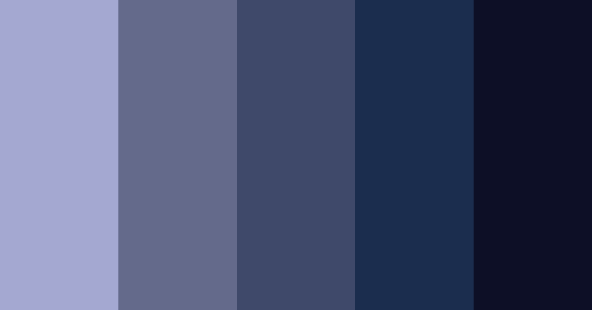 Download dark blue night sky color palette PNG image (landscape)