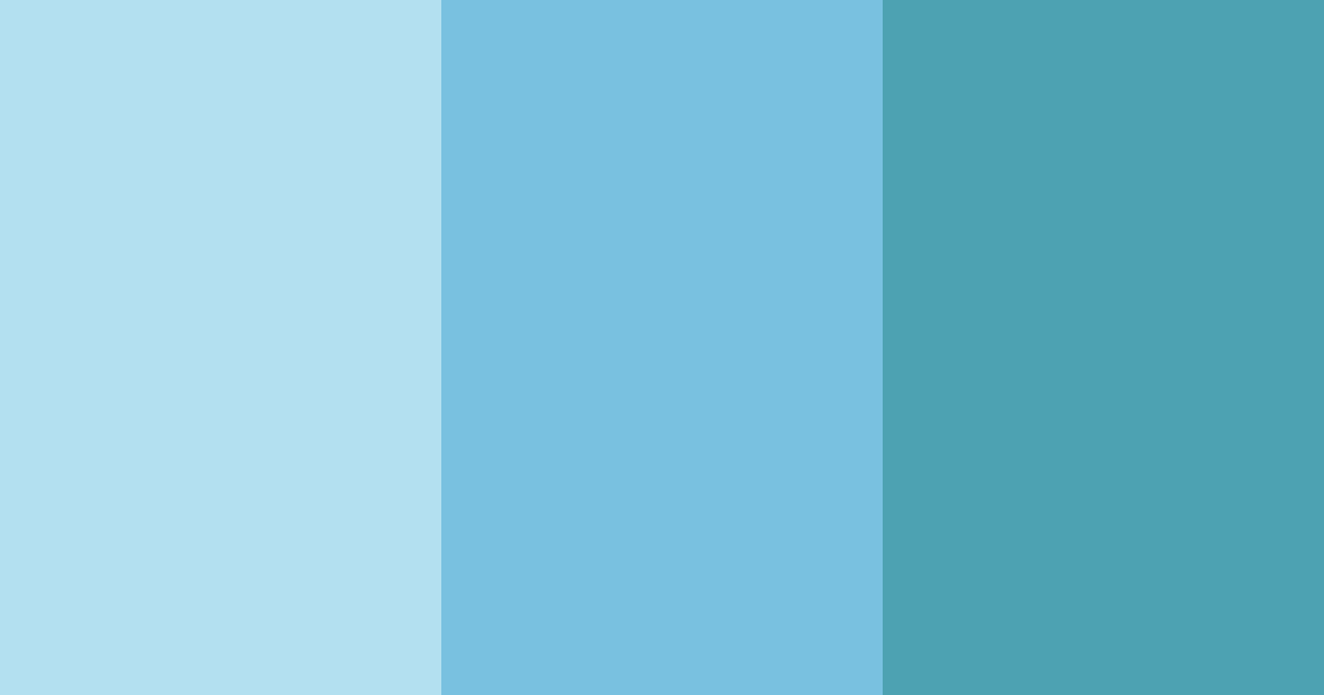 Download ice blue color palette PNG image (landscape)