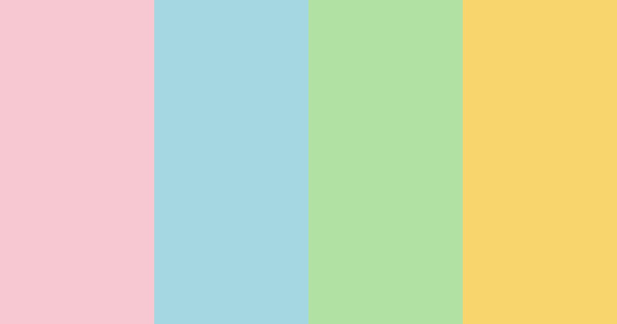 Download pastel garden color palette PNG image (landscape)