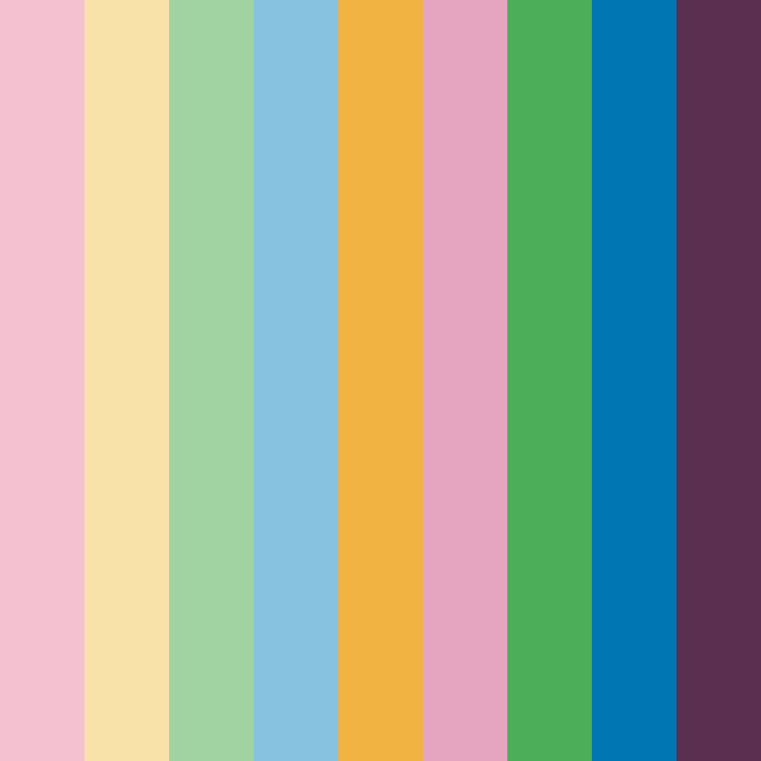 Download lively pink color palette PNG image (square)