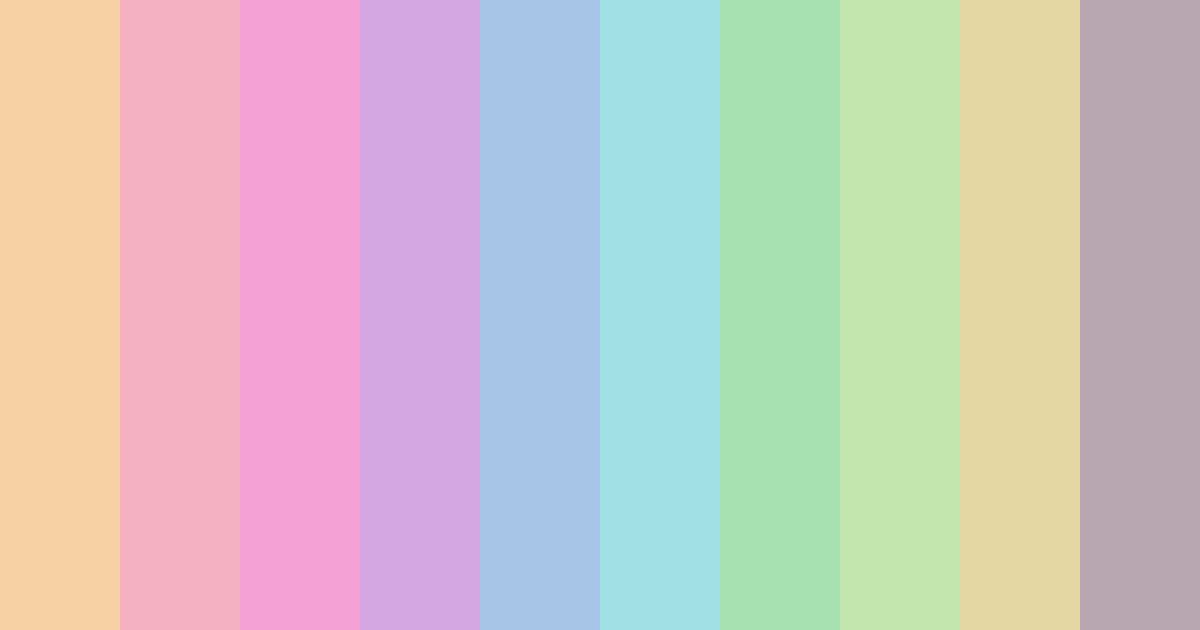 Download whimsical serenity color palette PNG image (landscape)