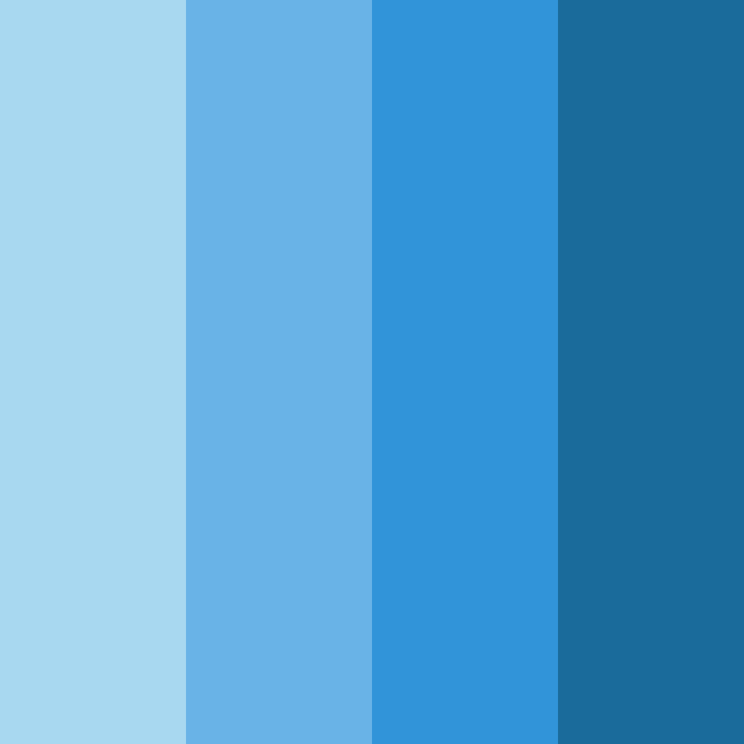 Download bright blue color palette PNG image (square)