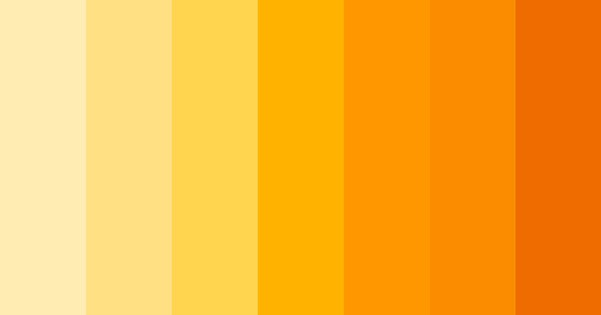 Download amber glow color palette PNG image (landscape)