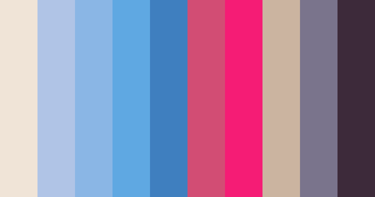 Download bright blue delight color palette PNG image (landscape)