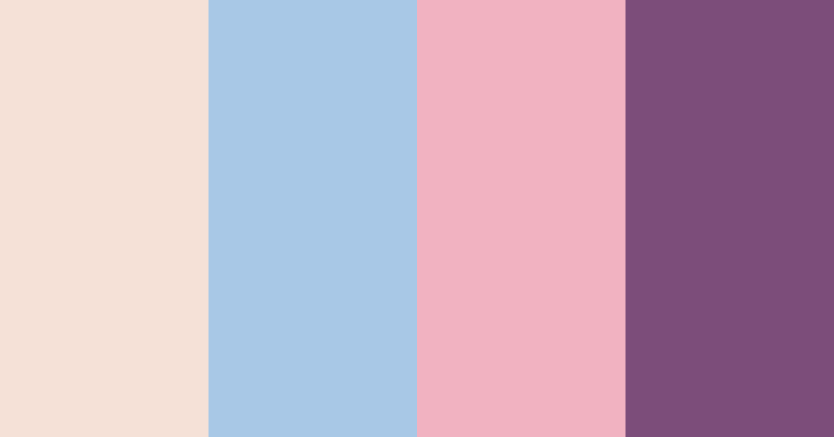 Download beige and blue dream color palette PNG image (landscape)