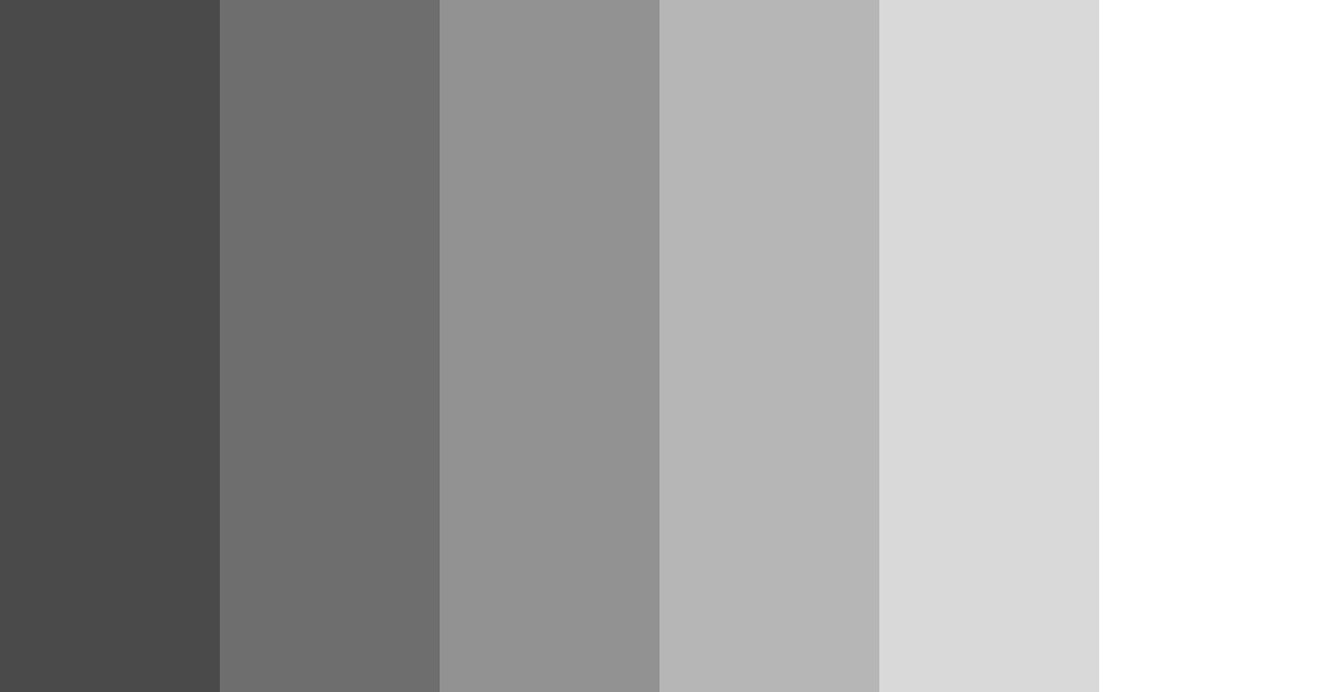 Download shades of grey color palette PNG image (landscape)