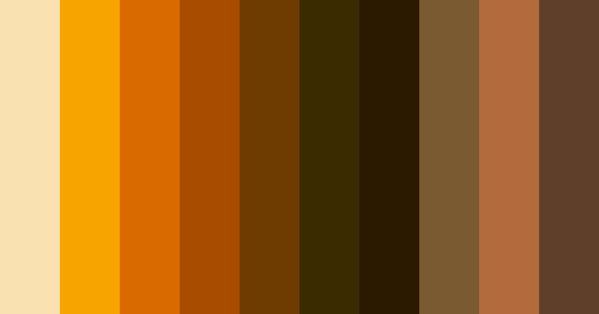 Download orange halloween color palette PNG image (landscape)