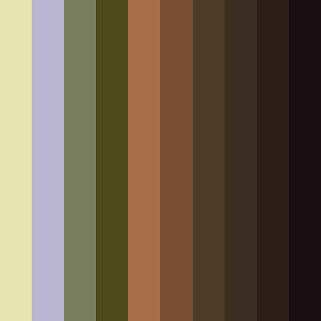 Download enchanted forest shadows color palette PNG image (square)