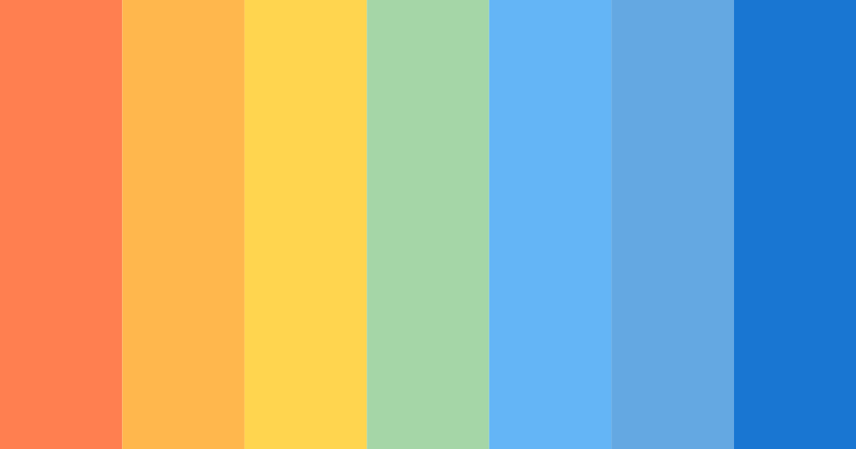 Download sunset spectrum color palette PNG image (landscape)