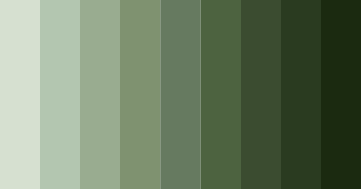 Download mossy serenity color palette PNG image (landscape)