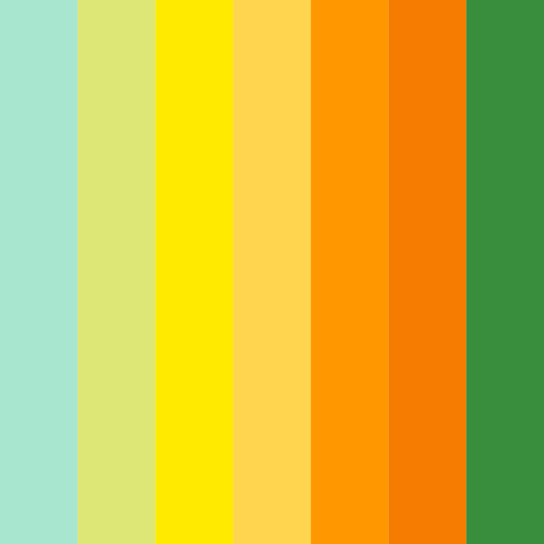 Download lush citrus harmony color palette PNG image (square)