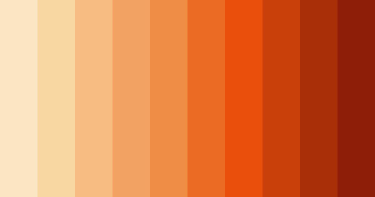 Download autumn ember glow color palette PNG image (landscape)