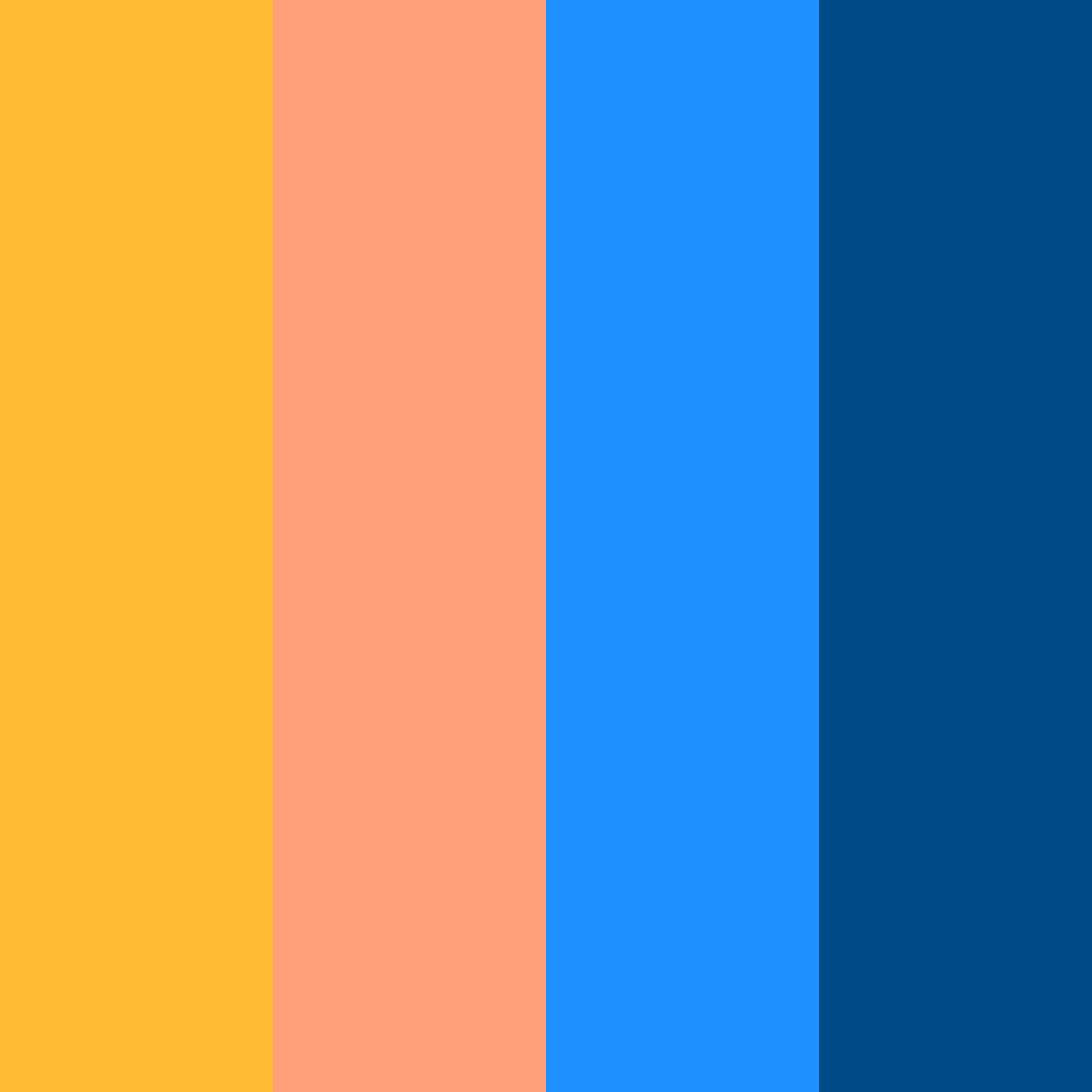 Download orange blue sky color palette PNG image (square)
