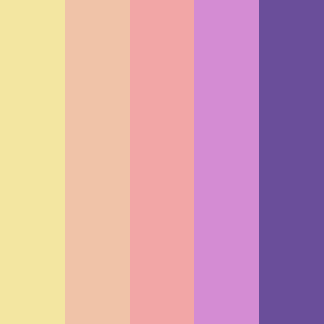 Download purple shades color palette PNG image (square)