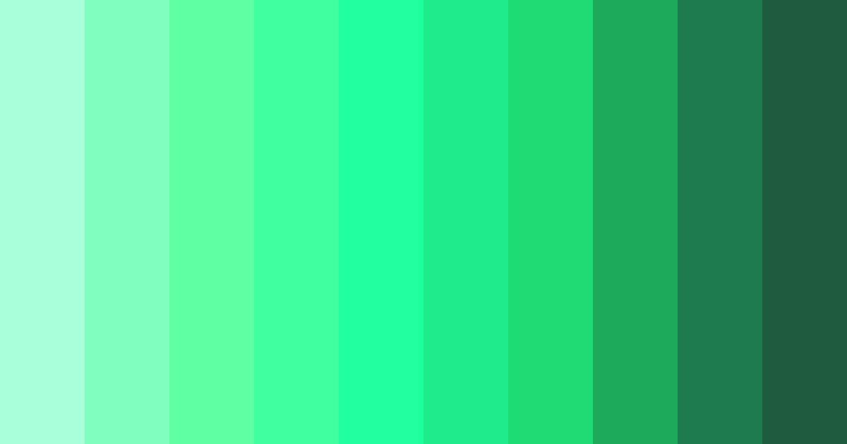 Download teal breeze color palette PNG image (landscape)