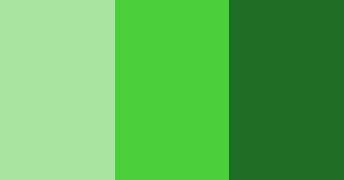 Download vivid green color palette PNG image (landscape)