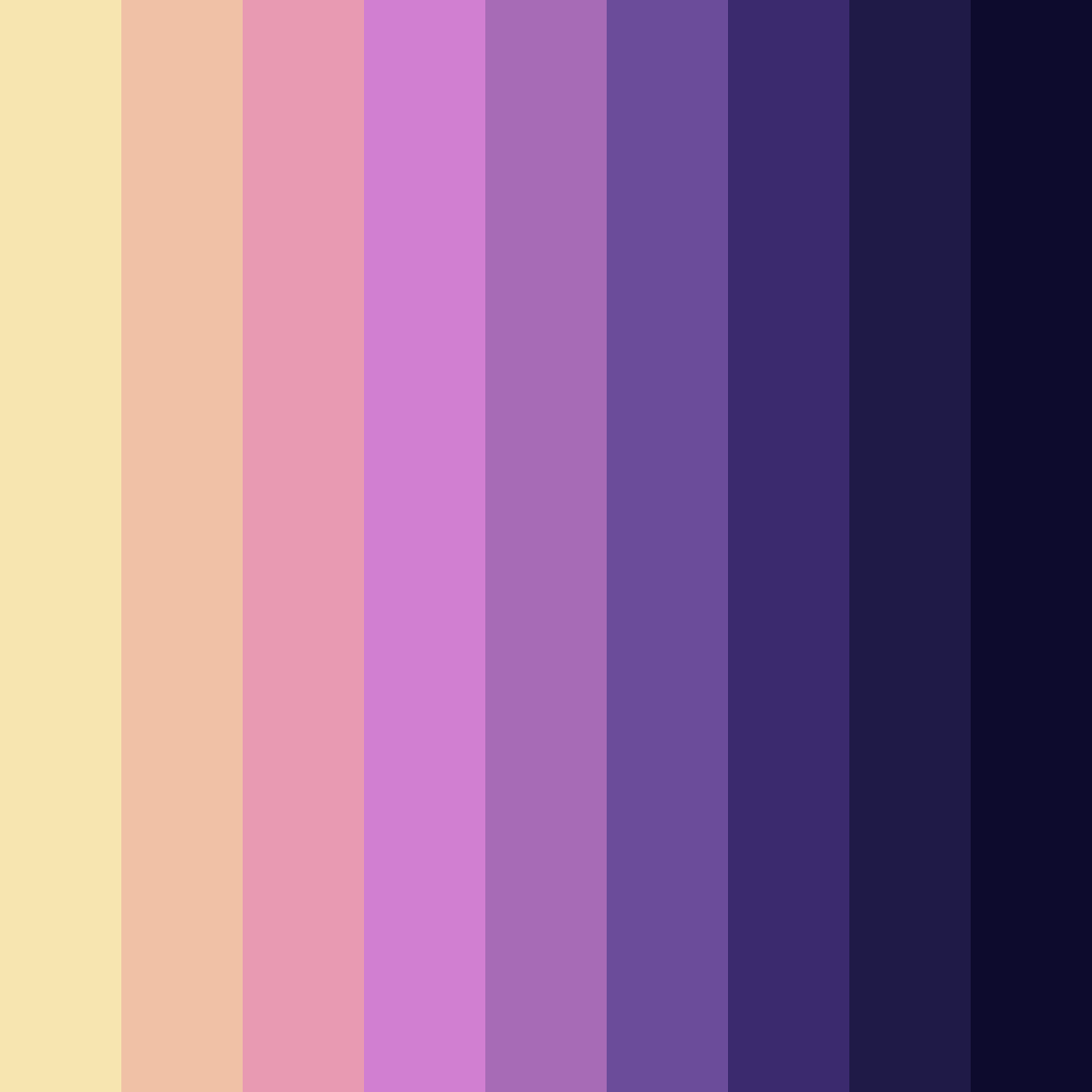 Download purple dream color palette PNG image (square)