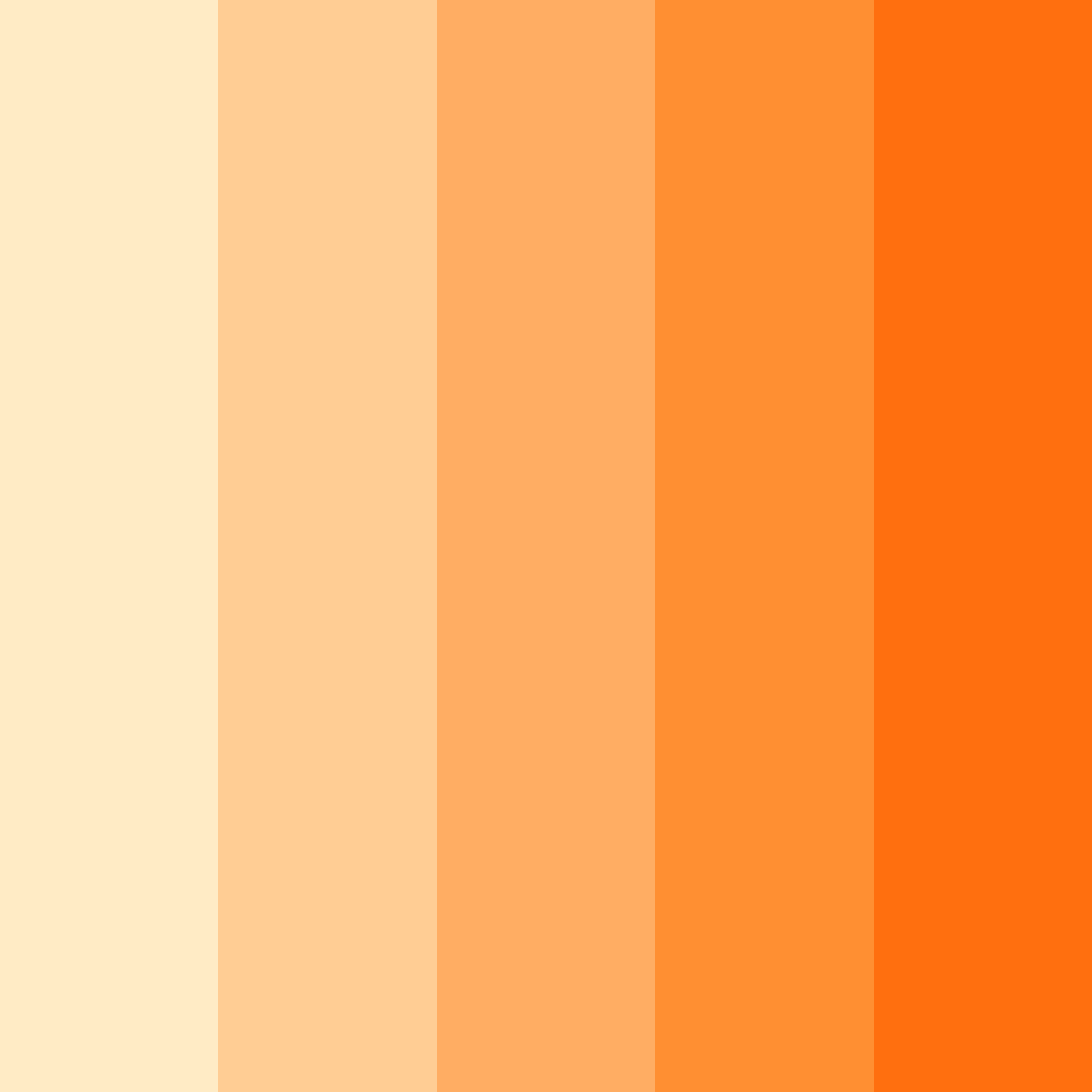 Download orange sunset color palette PNG image (square)