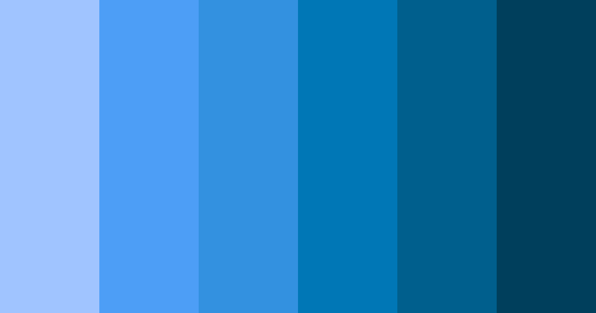 Download azure cascade color palette PNG image (landscape)