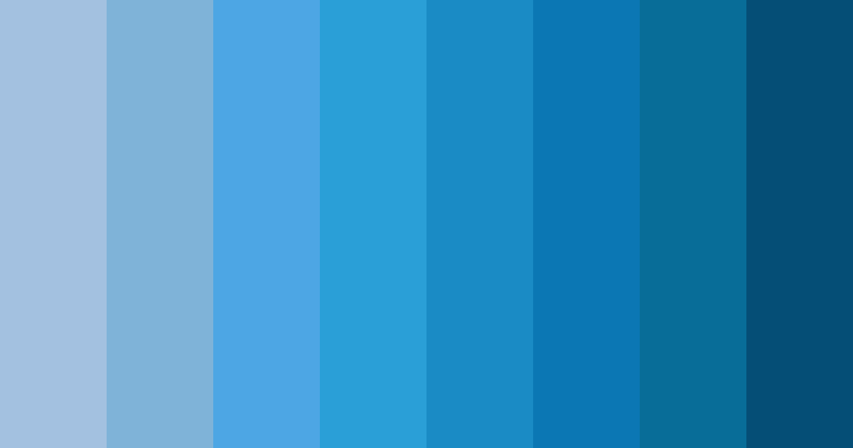 Download celestial blues color palette PNG image (landscape)