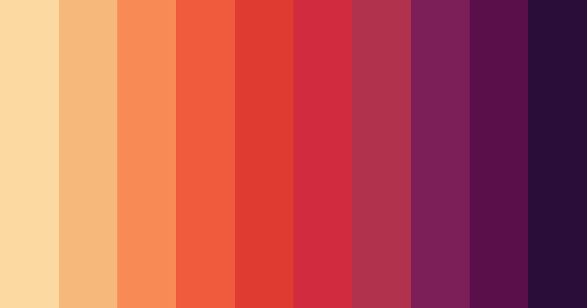 Download warm red color palette PNG image (landscape)