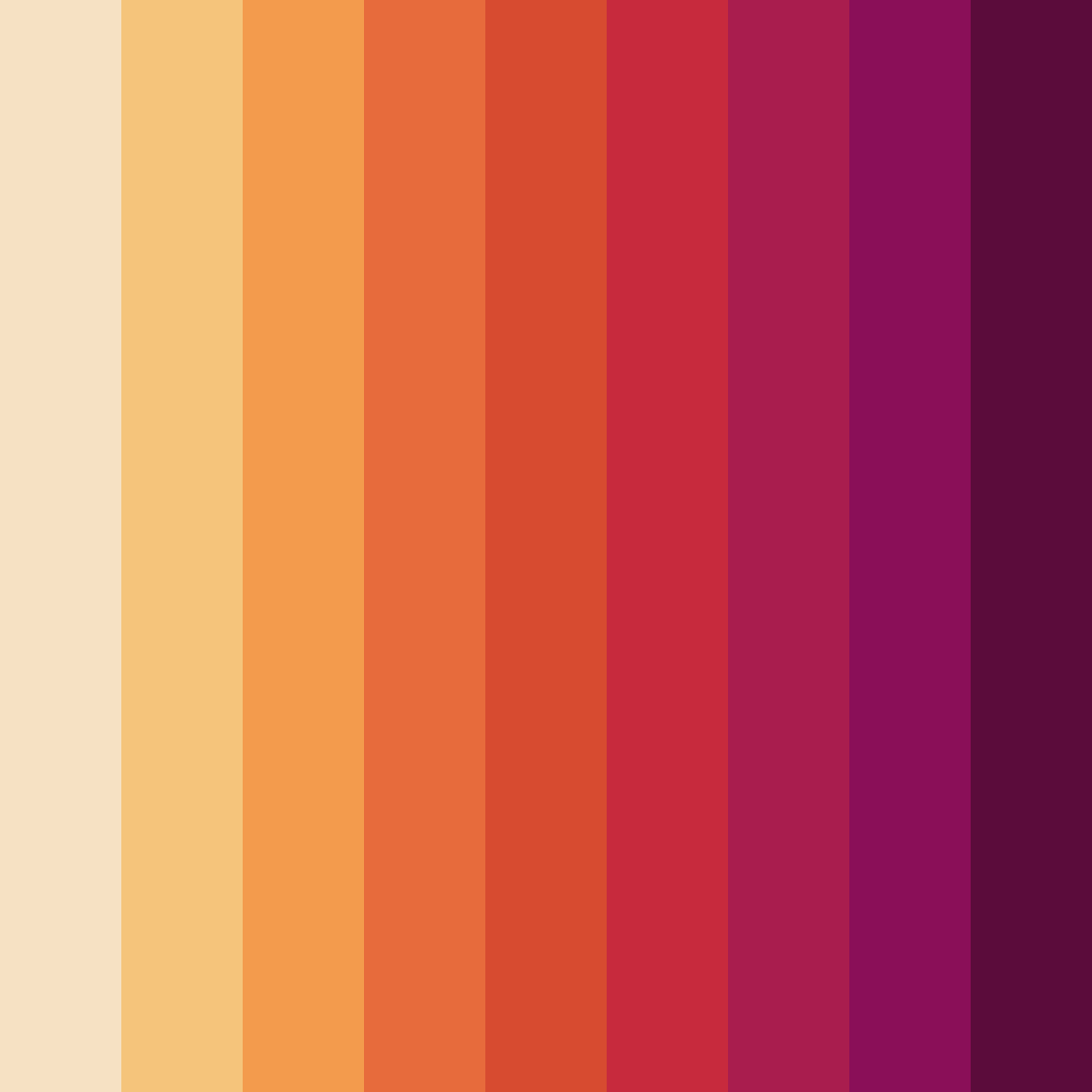 Download warm red color palette PNG image (square)