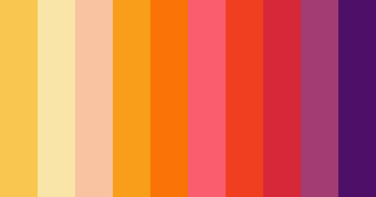 Download warm reds color palette PNG image (landscape)