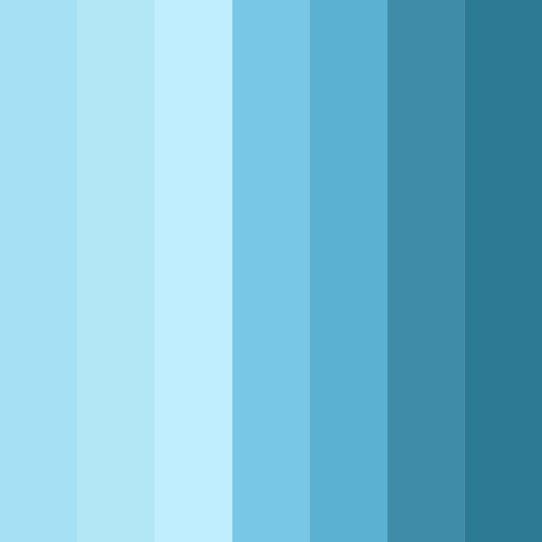 Download aqua dreams color palette PNG image (square)