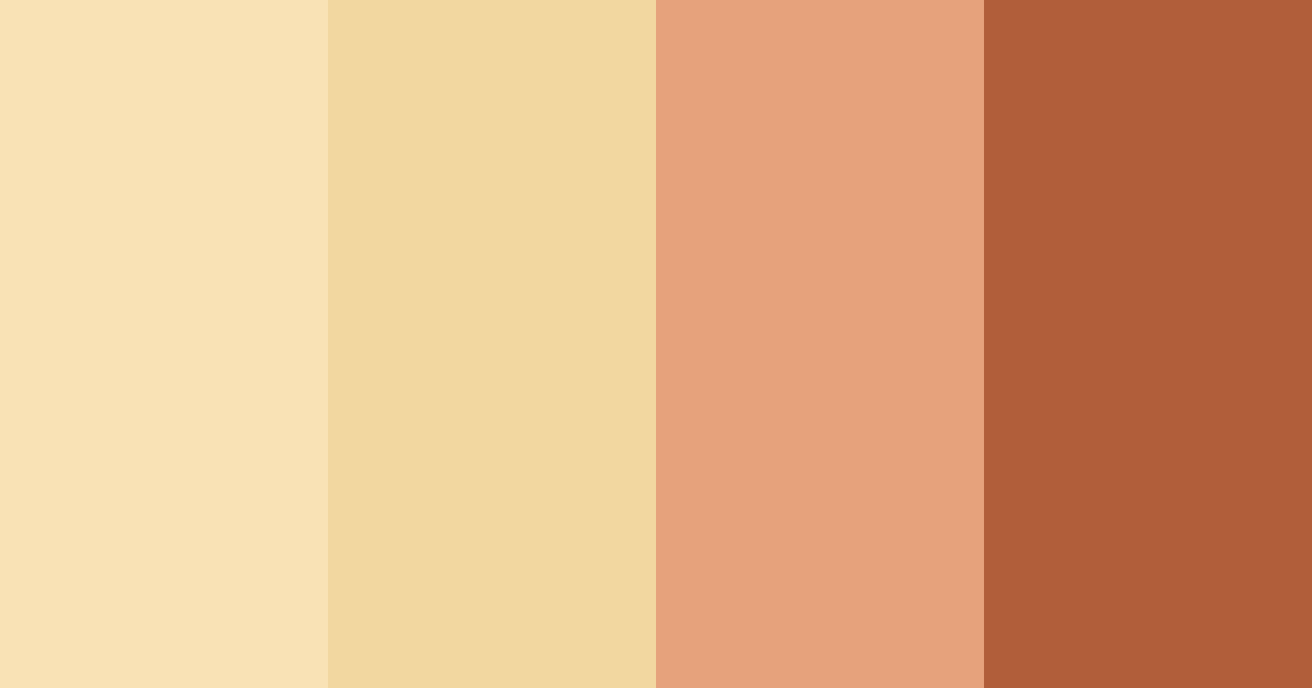 Download sunkissed terracotta color palette PNG image (landscape)