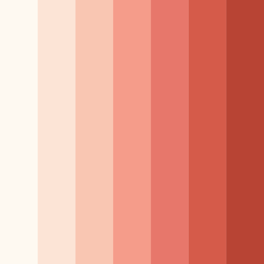 Download peachy bliss color palette PNG image (square)