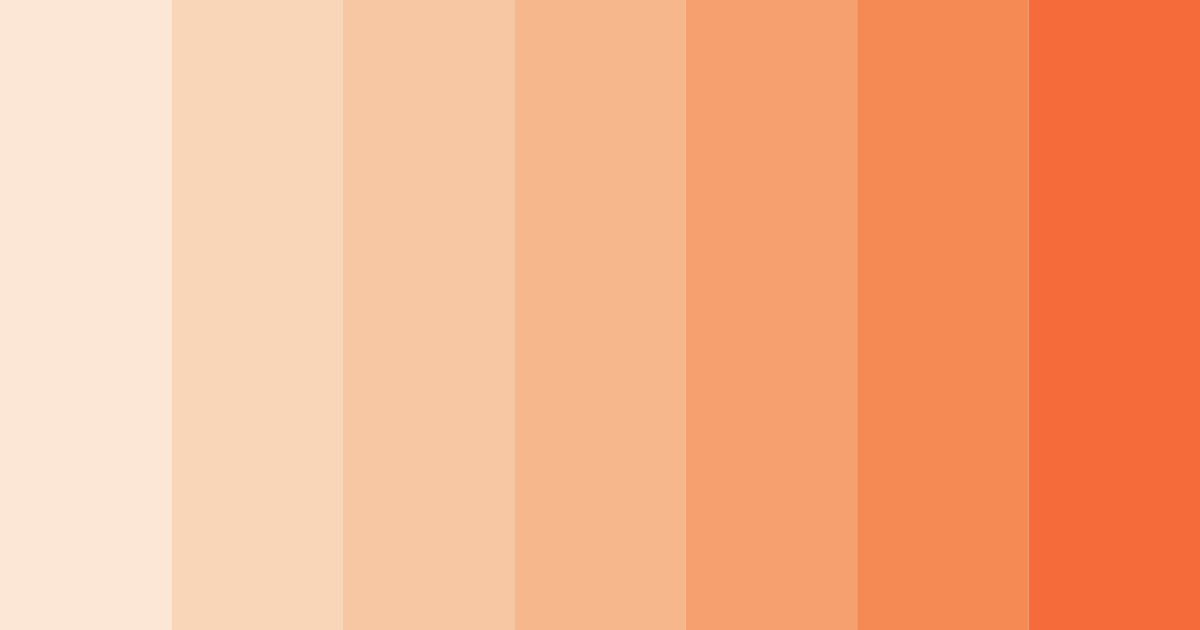 Download peachy sunset color palette PNG image (landscape)